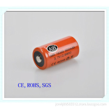 Li-ion Battery, Electronic-Cigarette Battery, Lithium 18350-900mAh, High Cap, Rechargeable Battery, High Cap Battery, Li Ion Battery